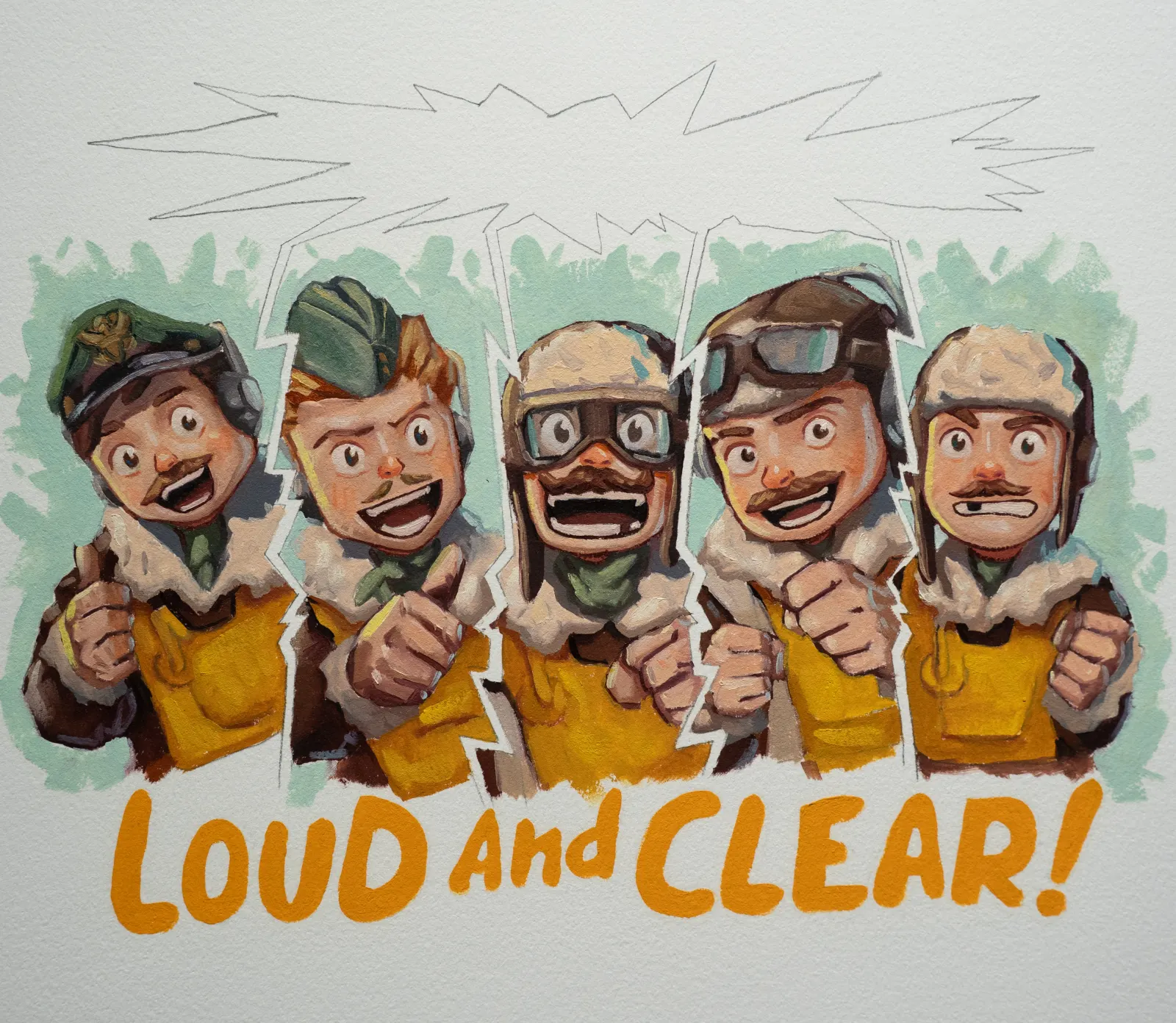 Interior artwork, page 6 from Bomber Boys