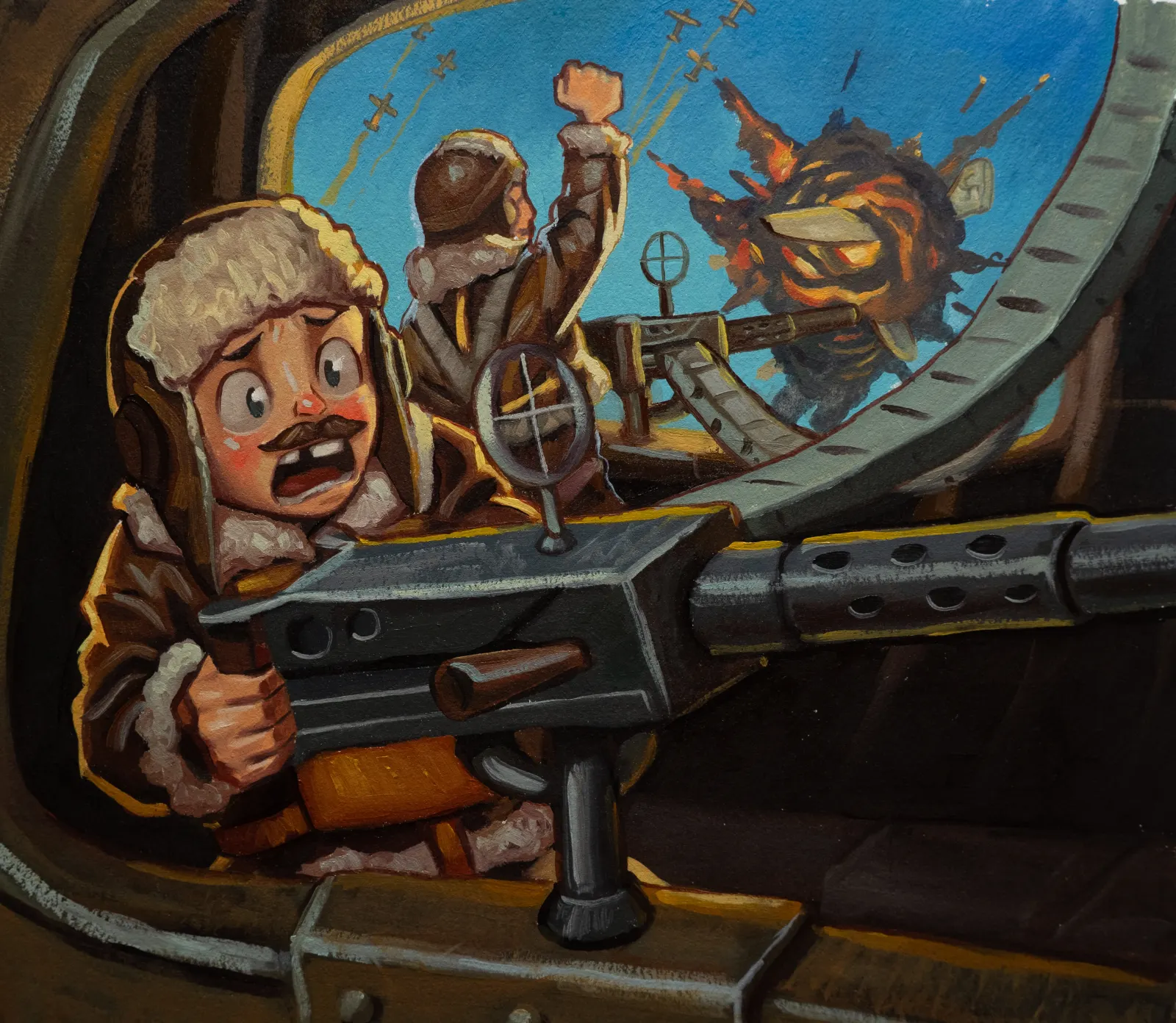 Interior artwork, page 12 from Bomber Boys
