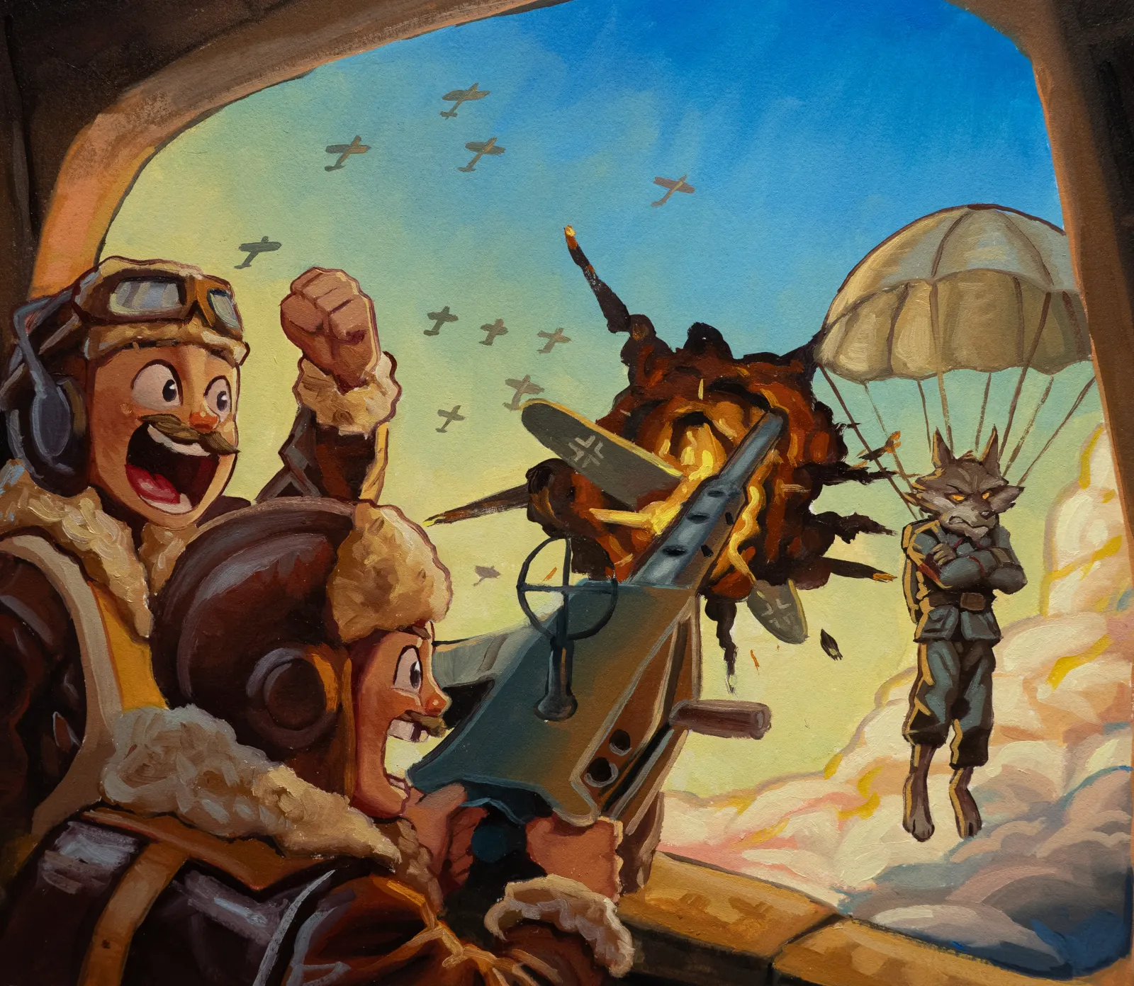 Interior artwork, page 14 from Bomber Boys
